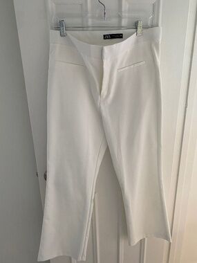 Zara off white ankle pant size XL